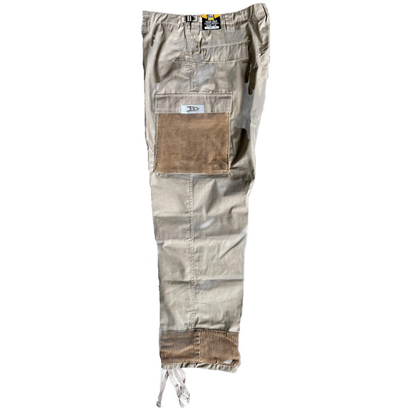 “Carmel Corduroy” Cuffed Cargo Pant